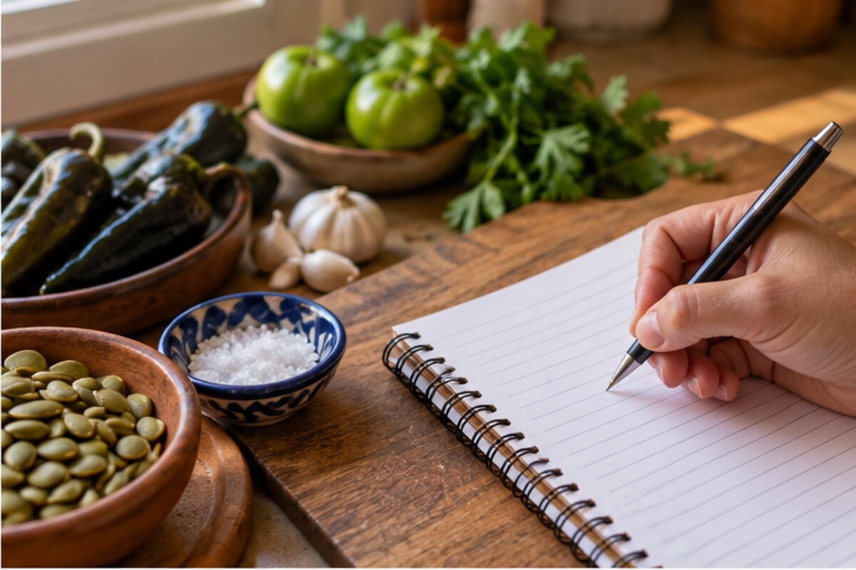 Fotografía culinaria: Usar la parte posterior de una cuchara para extender